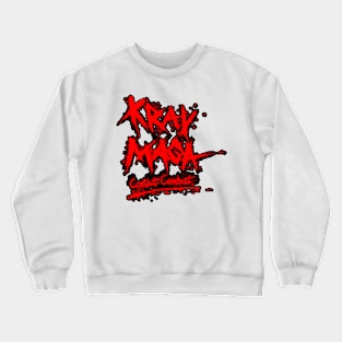 Krav Maga Contact Combat - Red on Black 2 Crewneck Sweatshirt